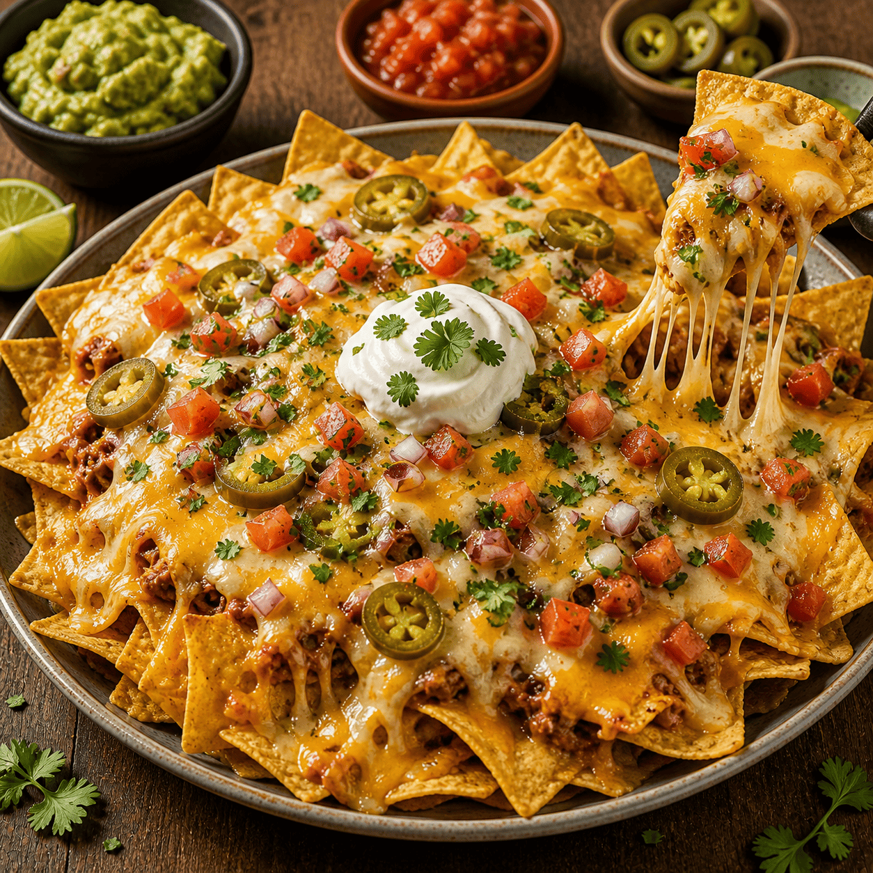 Cheesy Nachos dari Simetri Home Coffee Roasters